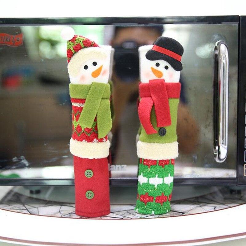 Snowman Kitchen Handle Covers