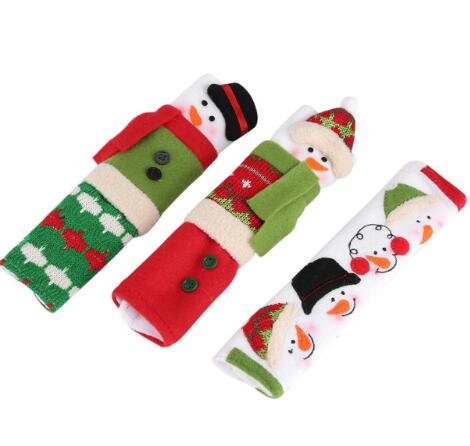 Snowman Kitchen Handle Covers