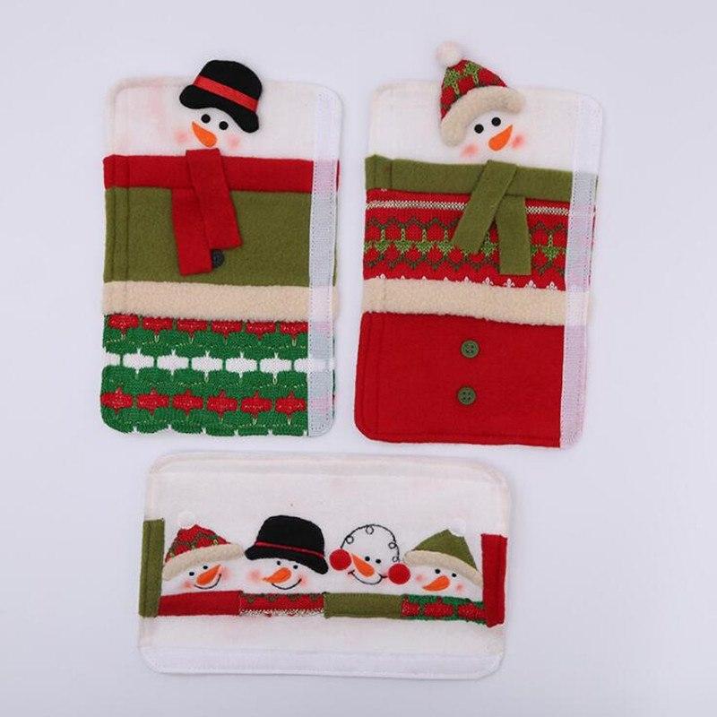 Snowman Kitchen Handle Covers