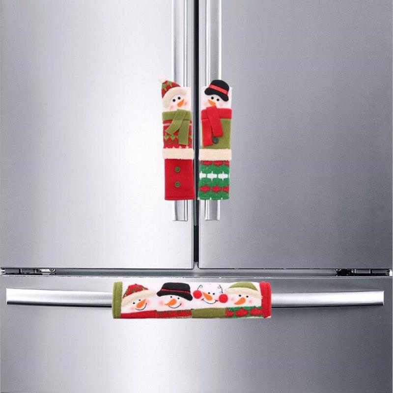 Snowman Kitchen Handle Covers